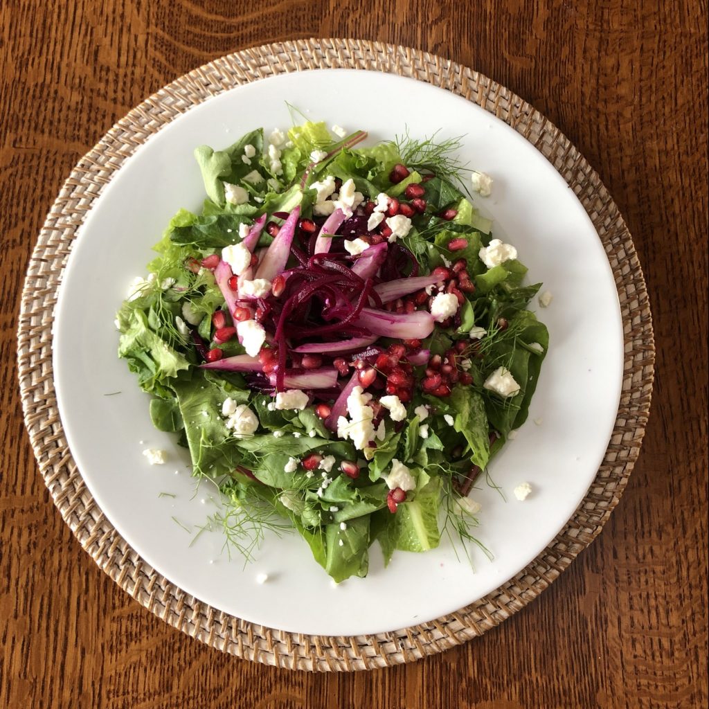 Fennel with Fermented Beet Salad
