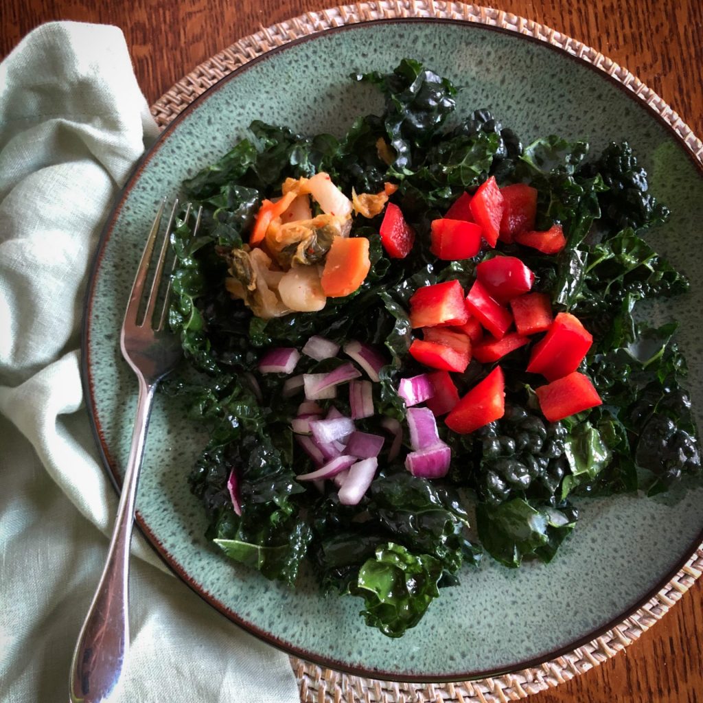 Kimchi Kale Salad