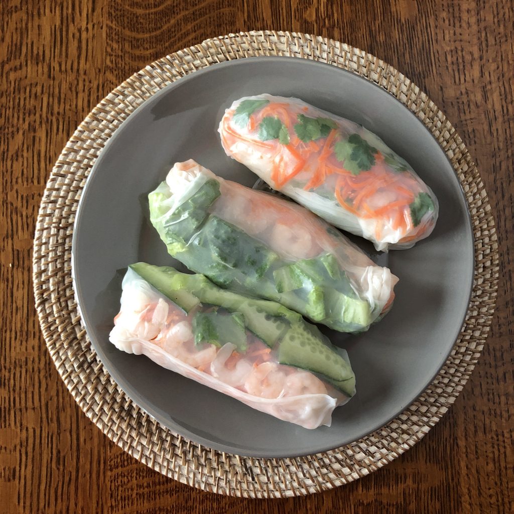 Spring Rolls with Ginger Carrots
