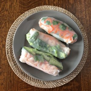 Spring Rolls with Ginger Carrots