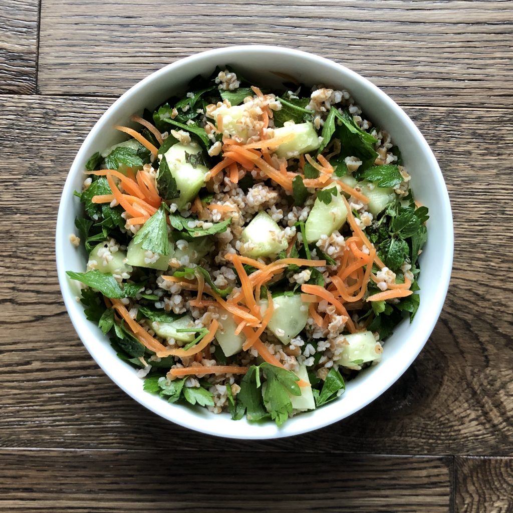 Tabouli with Ginger Carrots